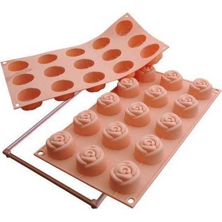 Silikonová forma na dortíky – růžičky