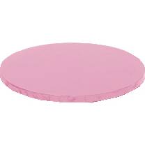 Kulatá podložka pod dort růžová 35x1,2 cm