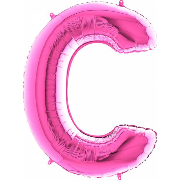 Nafukovací balónek písmeno C růžové 102 cm