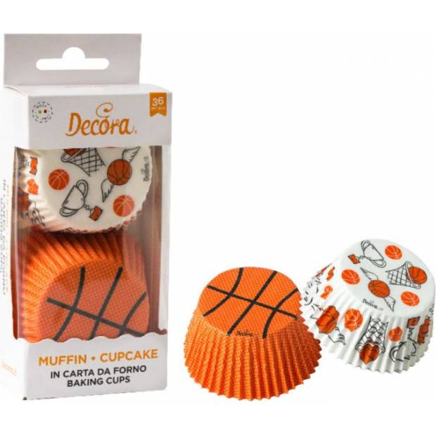 Košičky na cupcakes basketball, 36ks