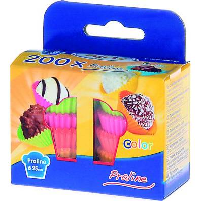 Cukrářský košíček barevný mix 25x18mm 200ks