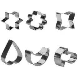 Nerezová vykrajovátka set – 6ks