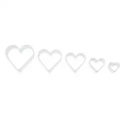 Vykrajovátka srdíčka hladká 5ks