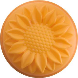 Silikonová forma na pečení slunečnice - oranžová