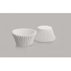 Cukrářský košíček kulatý bílý set 7x3,5cm – 50ks