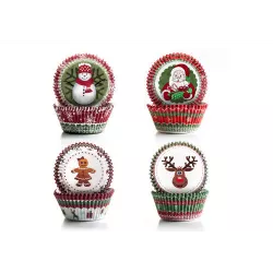 Cukrářské košíčky - vánoční set 100ks