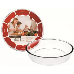 Kulatá skleněná mísa do trouby 26x6cm