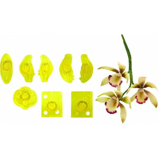 Vykrajovátka 8ks – malá orchidej Cymbidium