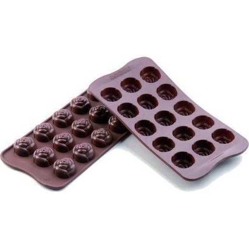 Silikonová forma na čokoládu – růžičky