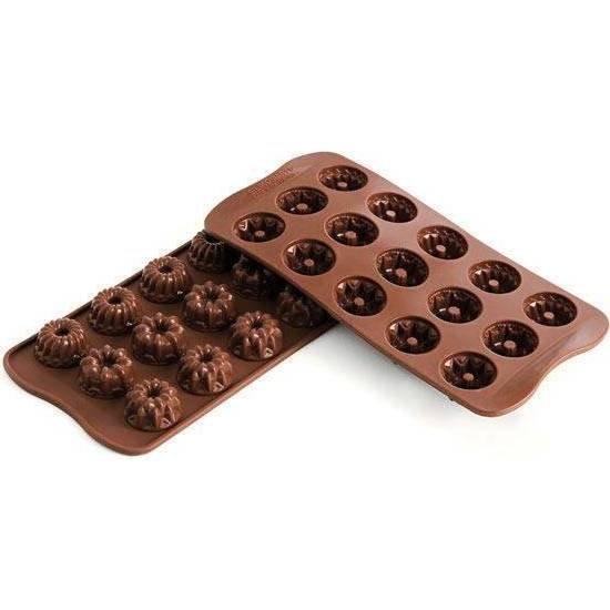 Silikonová forma na čokoládu – bábovky