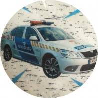 Jedlý papír -policejní auto