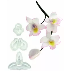 Sada 3ks vykrajovátek – malá orchidej Singapour