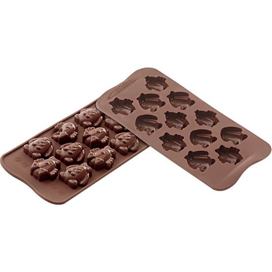 Silikonová forma na čokoládu – velikonoční zvířátka