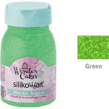Cukrové zdobení – zelené krystalky