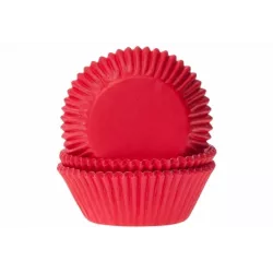 Papírový košíček na muffiny červený 50ks