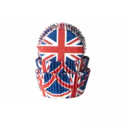 Papírové košíčky na muffiny Union Jack 50ks