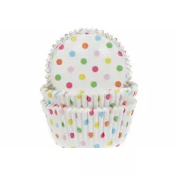 Papírový košíček na muffiny puntíkovaný 50ks