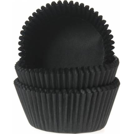 Papírový košíček na muffiny černý 50ks