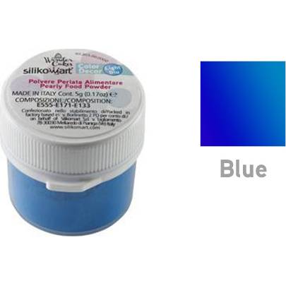 Prachová barva 5g- perleťová modrá