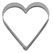 Vykrajovátko srdce větší 54×54 mm