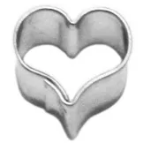 Vykrajovátko srdíčko prohnuté 11x10 mm