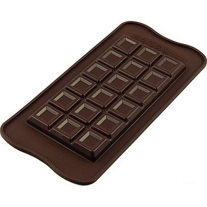 Silikonová forma na čokoládu – zdobená čoko tabulka
