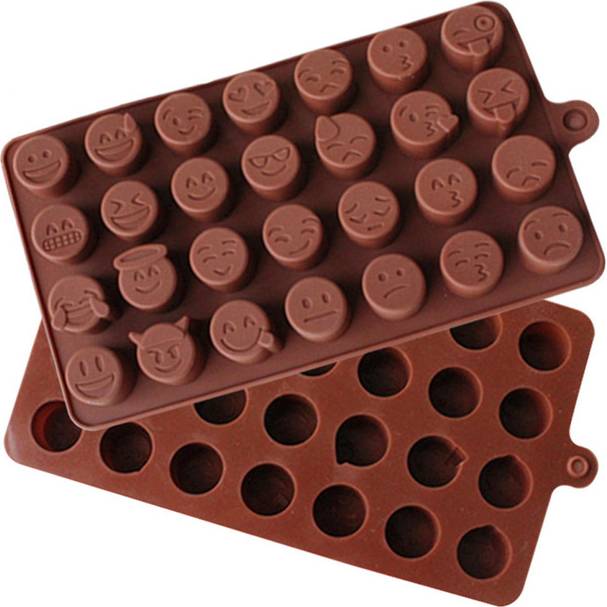 Silikonová forma na čokoládu SMAJLÍCI