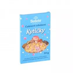 Cukrové zdobení 30g kytičky