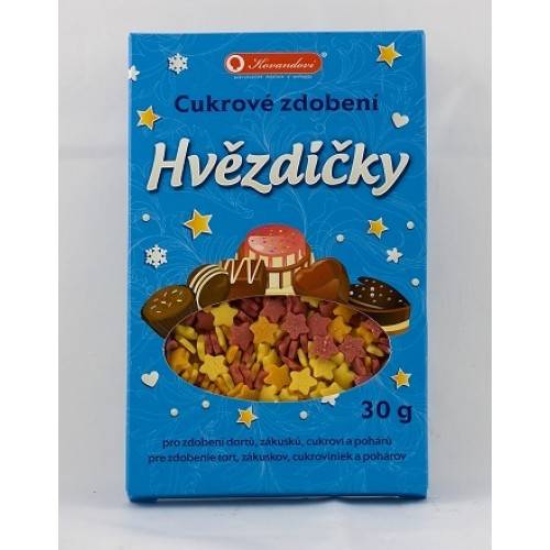 Cukrové zdobení hvězdičky 30g