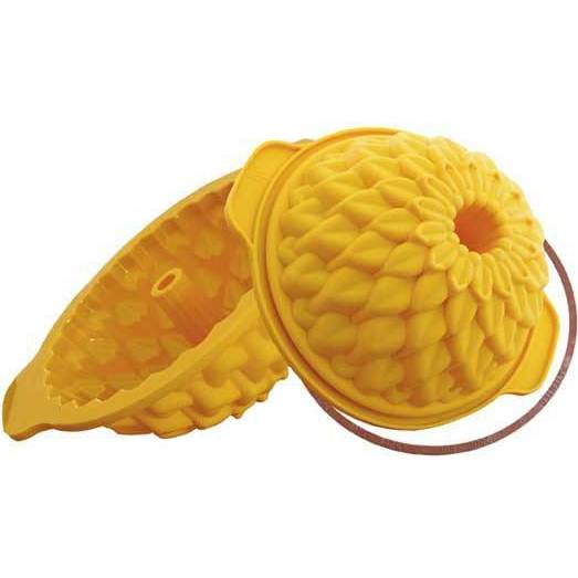 Silikonová forma na pečení květina žlutá