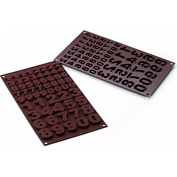 Silikonová forma na čokoládu čísla