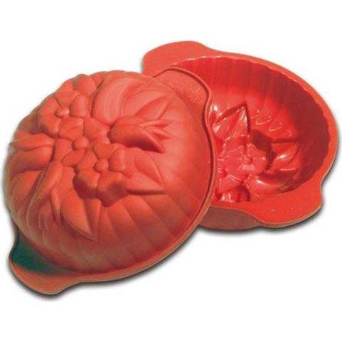 Jarní silikonová forma na dort červená