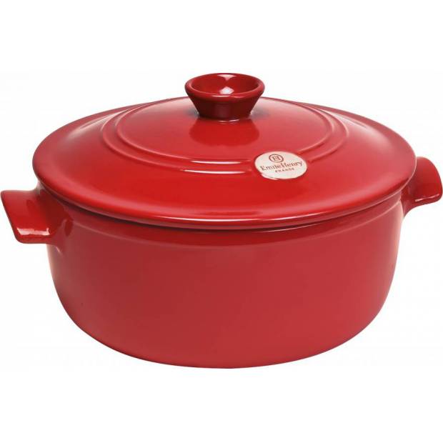 Hrnec s poklicí keramický granátová 26 cm 4 l 344540 Emile Henry