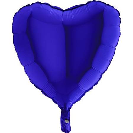 Nafukovací balónek modré srdce 46 cm