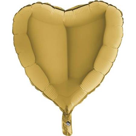 Nafukovací balónek zlaté srdce 46 cm
