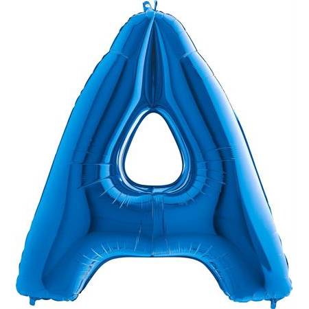 Nafukovací balónek písmeno A modré 102 cm