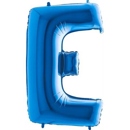 Nafukovací balónek písmeno E modré 102 cm