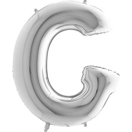 Nafukovací balónek písmeno G stříbrné 102 cm