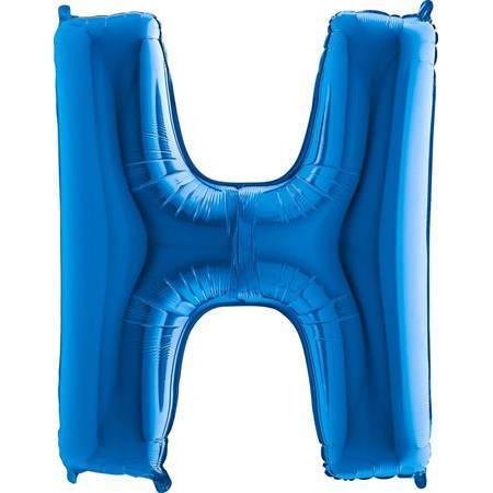 Nafukovací balónek písmeno H modré 102 cm