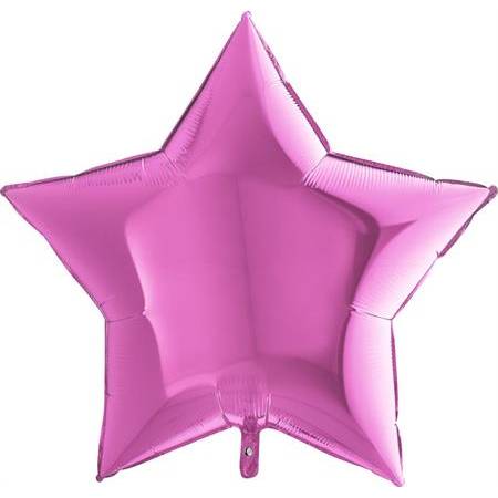 Nafukovací balónek růžová hvězda 91 cm