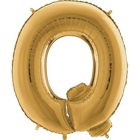 Nafukovací balónek písmeno Q zlaté 102 cm