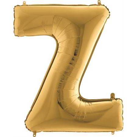 Nafukovací balónek písmeno Z zlaté 102 cm