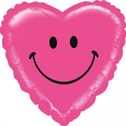 Nafukovací balónek růžové srdce smile 53cm