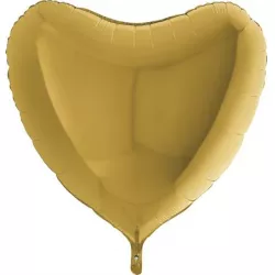 Nafukovací balónek zlaté srdce 91 cm