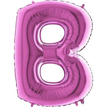 Nafukovací balónek písmeno B růžové 102 cm