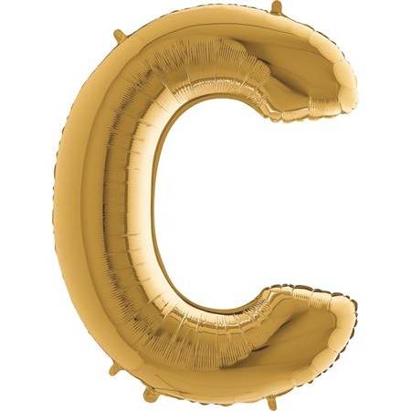Nafukovací balónek písmeno C zlaté 102 cm