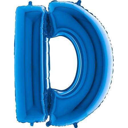 Nafukovací balónek písmeno D modré 102 cm