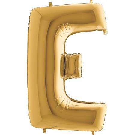 Nafukovací balónek písmeno E zlaté 102 cm