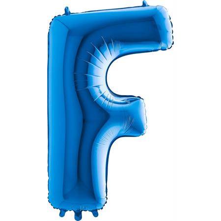 Nafukovací balónek písmeno F modré 102 cm