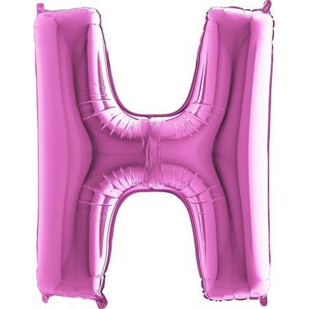 Nafukovací balónek písmeno H růžové 102 cm